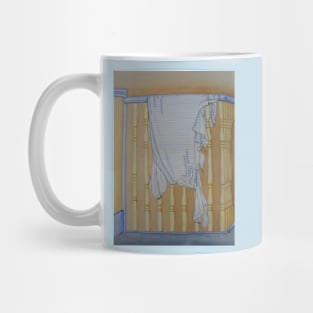 Humorous still life art of nightie the dog tore Mug